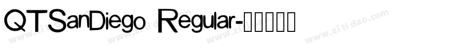 QTSanDiego Regular字体转换